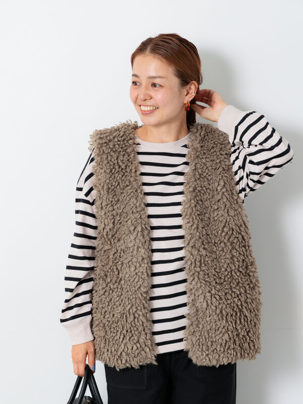 ミドルボアベスト(モカ)|Lugnoncure(ルノンキュール)通販