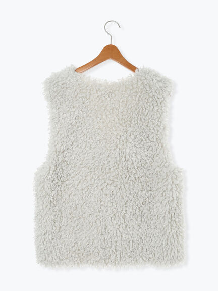 ミドルボアベスト(オフホワイト/チャコールグレー/モカ)|Lugnoncure(ルノンキュール)通販