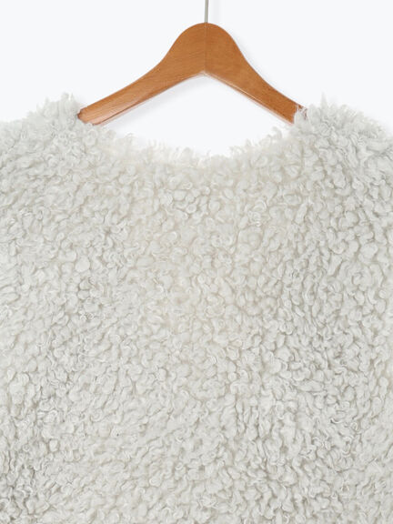 ミドルボアベスト(オフホワイト/チャコールグレー/モカ)|Lugnoncure(ルノンキュール)通販