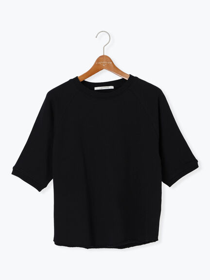 ソフトタッチミニ裏毛半袖プルオーバー《2025autumn catalog item》(オフホワイト/グレー/ブラック)|Lugnoncure(ルノンキュール)通販