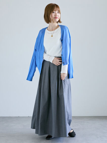 シアースラブテレコ長袖トップス(オフホワイト/グレー/ブラック)|Lugnoncure(ルノンキュール)通販