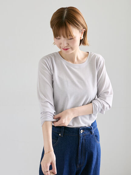 シアースラブテレコ長袖トップス(オフホワイト/グレー/ブラック)|Lugnoncure(ルノンキュール)通販