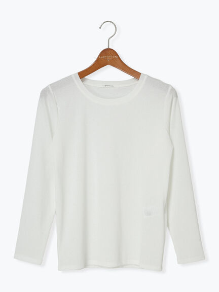 シアースラブテレコ長袖トップス(オフホワイト/グレー/ブラック)|Lugnoncure(ルノンキュール)通販