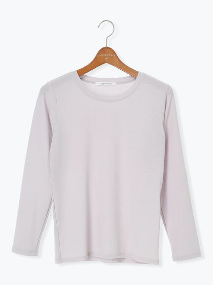 シアースラブテレコ長袖トップス(オフホワイト/グレー/ブラック)|Lugnoncure(ルノンキュール)通販