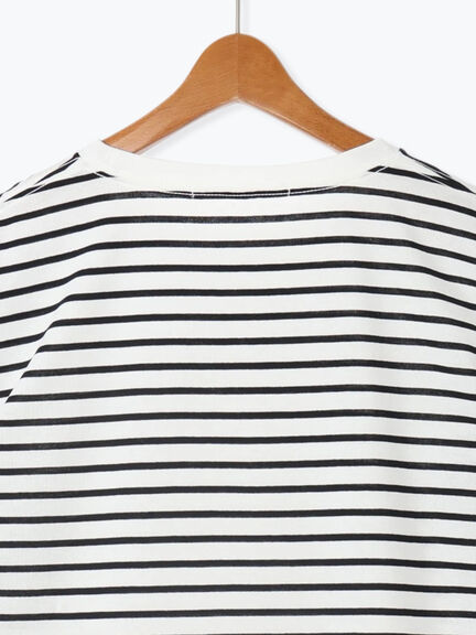 無地/ボーダー天竺トップス(オフホワイト/ホワイト/ブラック)|Lugnoncure(ルノンキュール)通販