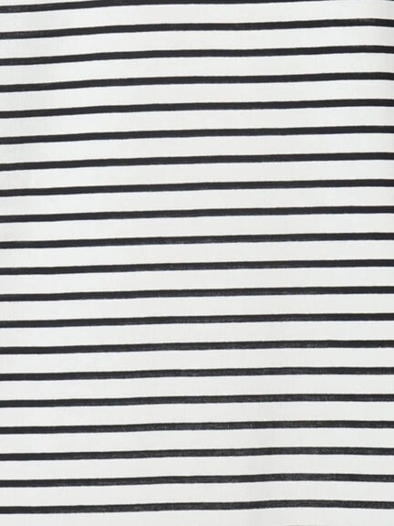 無地/ボーダー天竺トップス(オフホワイト/ホワイト/ブラック)|Lugnoncure(ルノンキュール)通販