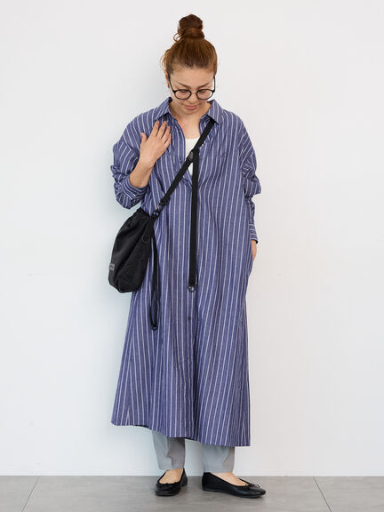 刺繍入りアソートシャツワンピース《2025autumn catalog item》(ブラック/ベージュ/ネイビー)|Lugnoncure(ルノンキュール)通販