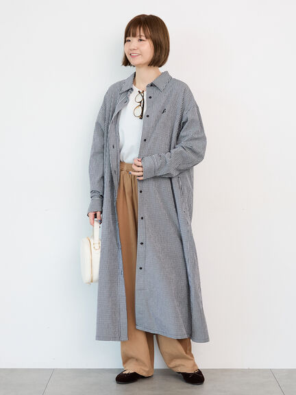 刺繍入りアソートシャツワンピース《2025autumn catalog item》(ブラック/ベージュ/ネイビー)|Lugnoncure(ルノンキュール)通販