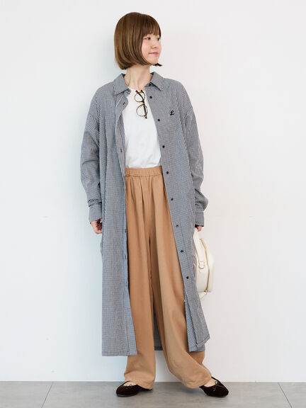 刺繍入りアソートシャツワンピース《2025autumn catalog item》(ブラック/ベージュ/ネイビー)|Lugnoncure(ルノンキュール)通販