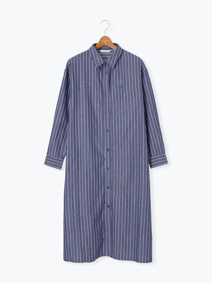 刺繍入りアソートシャツワンピース《2025autumn catalog item》(ブラック/ベージュ/ネイビー)|Lugnoncure(ルノンキュール)通販