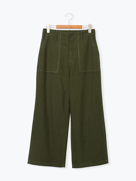 バックサテンベイカーパンツ《2025autumn catalog item》(ブラック/ベージュ/カーキ)|Lugnoncure(ルノンキュール)通販