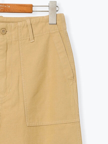 バックサテンベイカーパンツ《2025autumn catalog item》(ブラック/ベージュ/カーキ)|Lugnoncure(ルノンキュール)通販