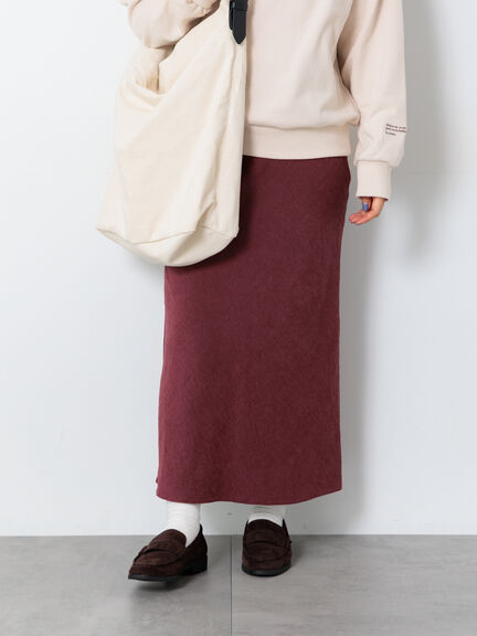 スウェード調バイアススカート《2025autumn catalog item》(レッド/ベージュ/ブラウン)|Lugnoncure(ルノンキュール)通販