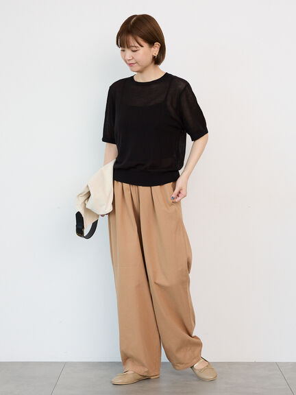 アソートコクーンイージーパンツ(オフホワイト/ブラック/ベージュ/ネイビー/キナリ)|Lugnoncure(ルノンキュール)通販