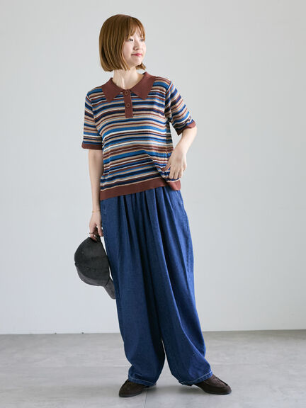 アソートコクーンイージーパンツ(オフホワイト/ブラック/ベージュ/ネイビー/キナリ)|Lugnoncure(ルノンキュール)通販