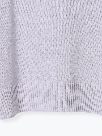 テープヤーンクルーネックニット(グレー/ブラック/ブラウン/パープル)|Lugnoncure(ルノンキュール)通販