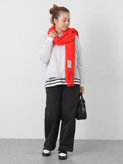 無地/柄アソートVネックカーディガン(オフホワイト/グレー/チャコールグレー/パープル)|Lugnoncure(ルノンキュール)通販