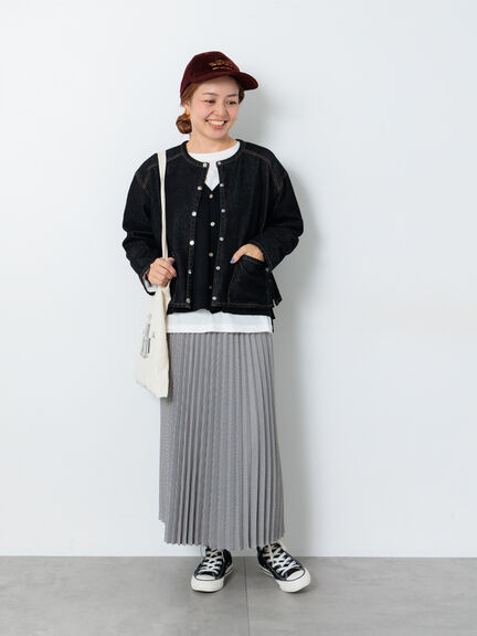 無地/柄アソートVネックカーディガン(オフホワイト/グレー/チャコールグレー/パープル)|Lugnoncure(ルノンキュール)通販