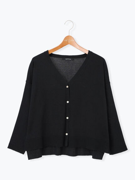 無地/柄アソートVネックカーディガン(オフホワイト/グレー/チャコールグレー/パープル)|Lugnoncure(ルノンキュール)通販