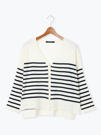 無地/柄アソートVネックカーディガン(オフホワイト/グレー/チャコールグレー/パープル)|Lugnoncure(ルノンキュール)通販