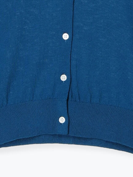 コットンクルーネックカーディガン(オフホワイト/ブラック/レッド/ブルー)|Lugnoncure(ルノンキュール)通販