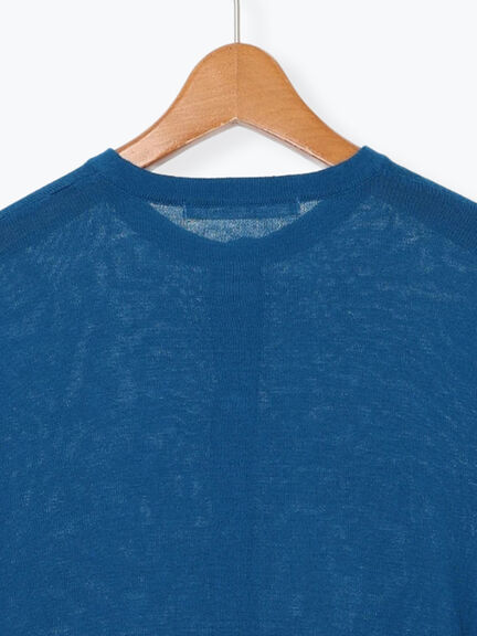 コットンクルーネックカーディガン(オフホワイト/ブラック/レッド/ブルー)|Lugnoncure(ルノンキュール)通販