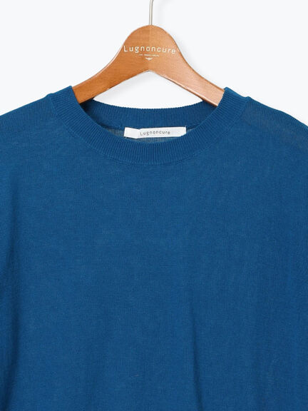 コットンクルーネックニット(オフホワイト/ブラック/レッド/ブルー)|Lugnoncure(ルノンキュール)通販