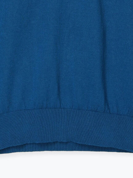 コットンクルーネックニット(オフホワイト/ブラック/レッド/ブルー)|Lugnoncure(ルノンキュール)通販