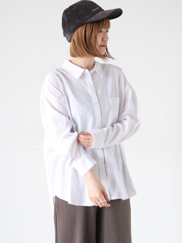 無地/柄アソートレギュラーオーバーシャツ(オフホワイト)|Lugnoncure(ルノンキュール)通販