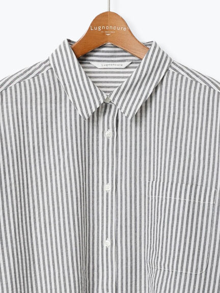 無地/柄アソートレギュラーオーバーシャツ(オフホワイト/ブラック/ベージュ/ネイビー)|Lugnoncure(ルノンキュール)通販