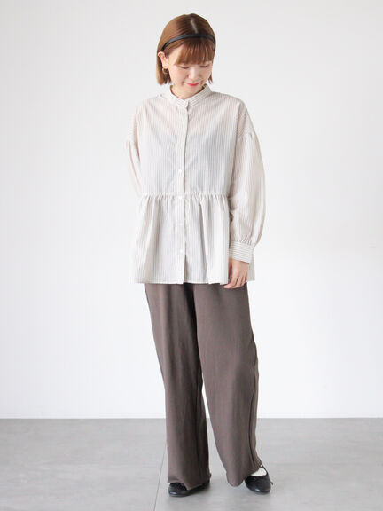 アソートペプラムブラウス(オフホワイト/ブラック/ベージュ/ブルー)|Lugnoncure(ルノンキュール)通販