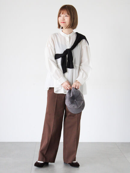 アソートペプラムブラウス(オフホワイト/ブラック/ベージュ/ブルー)|Lugnoncure(ルノンキュール)通販