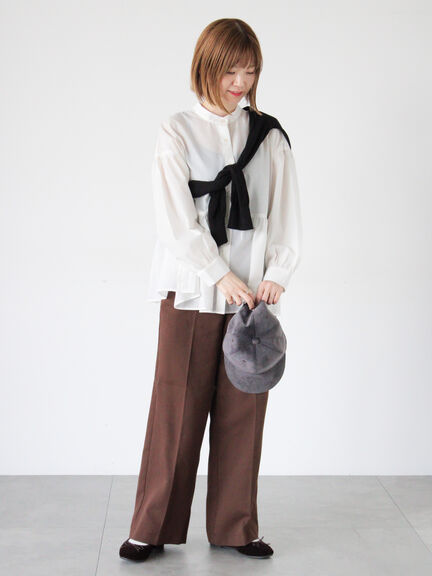 アソートペプラムブラウス(オフホワイト/ブラック/ベージュ/ブルー)|Lugnoncure(ルノンキュール)通販