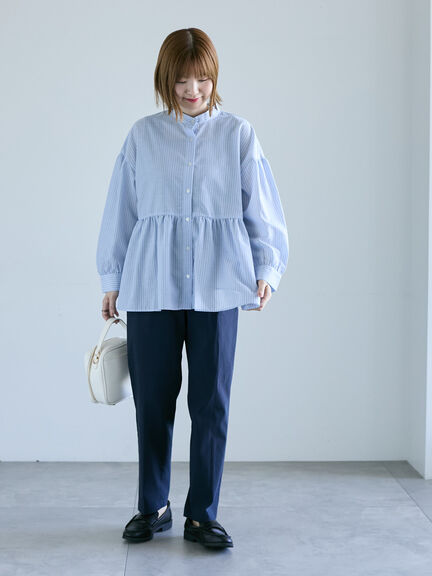 アソートペプラムブラウス(オフホワイト/ブラック/ベージュ/ブルー)|Lugnoncure(ルノンキュール)通販