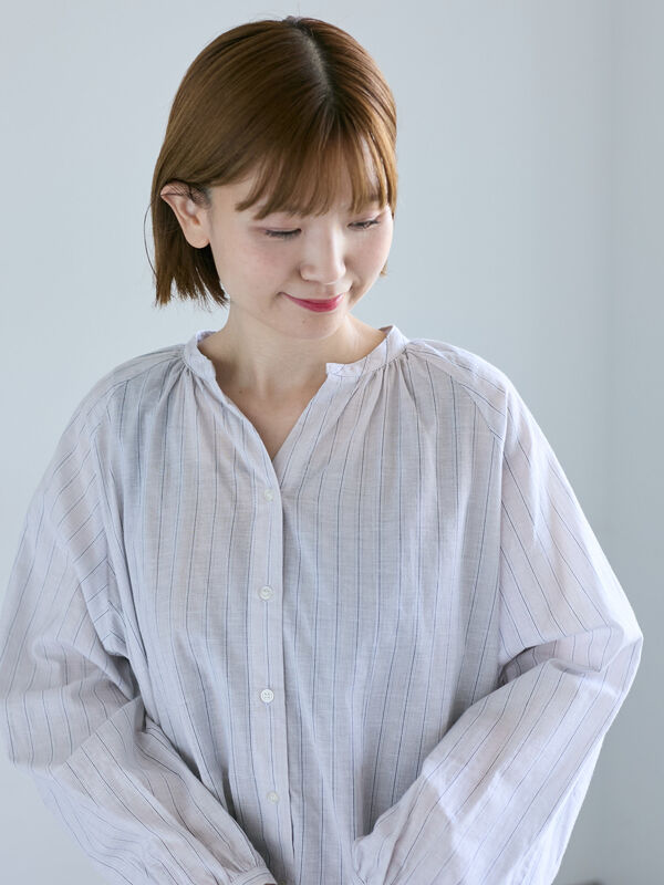 アソートスキッパーブラウス(ベージュ)|Lugnoncure(ルノンキュール)通販