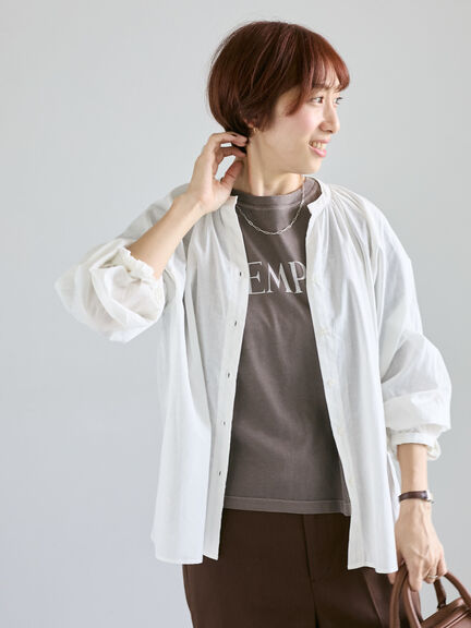 アソートスキッパーブラウス(オフホワイト/チャコールグレー/ベージュ/ブルー)|Lugnoncure(ルノンキュール)通販