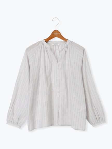 アソートスキッパーブラウス(オフホワイト/チャコールグレー/ベージュ/ブルー)|Lugnoncure(ルノンキュール)通販