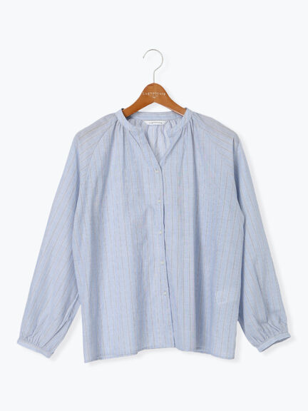 アソートスキッパーブラウス(オフホワイト/チャコールグレー/ベージュ/ブルー)|Lugnoncure(ルノンキュール)通販