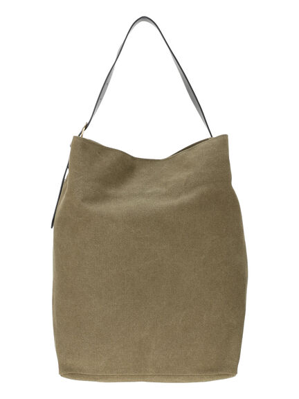 キャンバスショルダートートバッグ《2025autumn catalog item》(オフホワイト/ブラック/カーキ)|Lugnoncure(ルノンキュール)通販