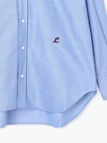 刺繍入りアソートオックスフォードシャツ《2025autumn catalog item》(グレー/ブルー/パープル)|Lugnoncure(ルノンキュール)通販