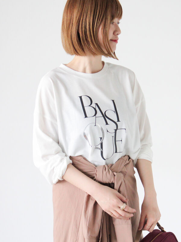 プリントアソートロングTシャツ(シルバー)|Lugnoncure(ルノンキュール)通販