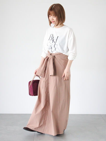 プリントアソートロングTシャツ(オフホワイト/シルバー/グレー/チャコールグレー)|Lugnoncure(ルノンキュール)通販