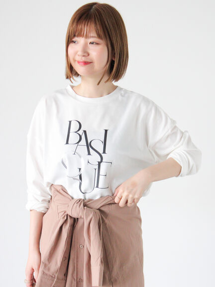 プリントアソートロングTシャツ(オフホワイト/シルバー/グレー/チャコールグレー)|Lugnoncure(ルノンキュール)通販