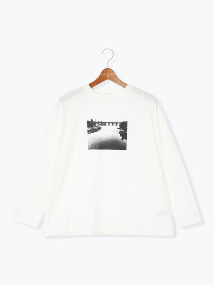 プリントアソートロングTシャツ(オフホワイト/シルバー/グレー/チャコールグレー)|Lugnoncure(ルノンキュール)通販