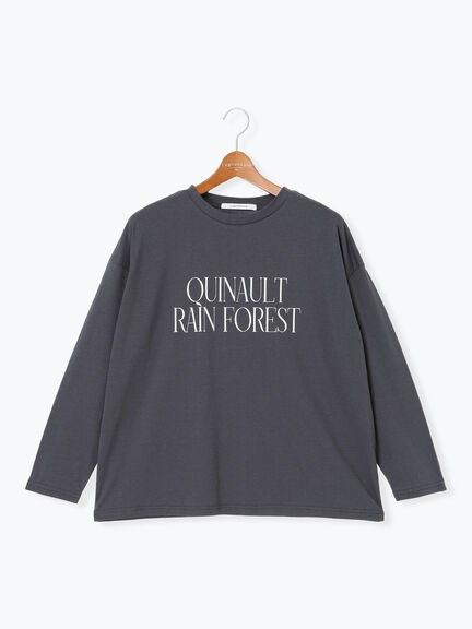 プリントアソートロングTシャツ(オフホワイト/シルバー/グレー/チャコールグレー)|Lugnoncure(ルノンキュール)通販