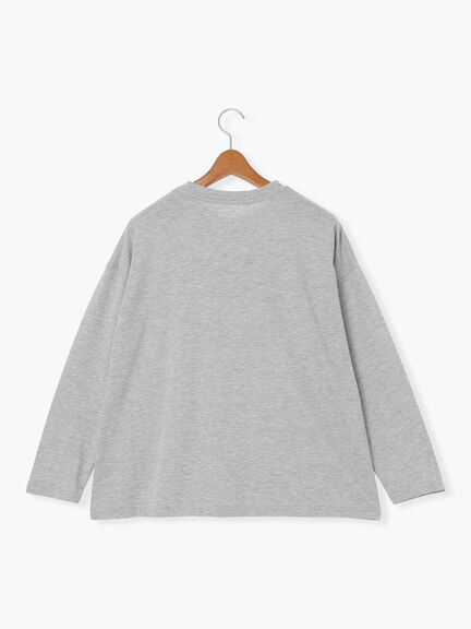 プリントアソートロングTシャツ(オフホワイト/シルバー/グレー/チャコールグレー)|Lugnoncure(ルノンキュール)通販