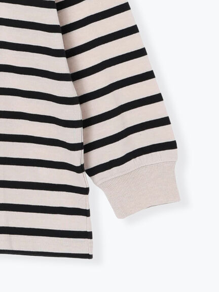 無地/ボーダー天竺長袖カットソー(オフホワイト/ホワイト/チャコールグレー/ベージュ)|Lugnoncure(ルノンキュール)通販