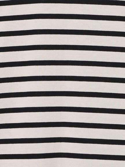 無地/ボーダー天竺長袖カットソー(オフホワイト/ホワイト/チャコールグレー/ベージュ)|Lugnoncure(ルノンキュール)通販