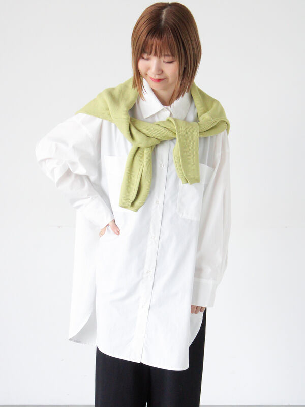 オーバーサイズチュニックシャツ(オフホワイト)|Lugnoncure(ルノンキュール)通販