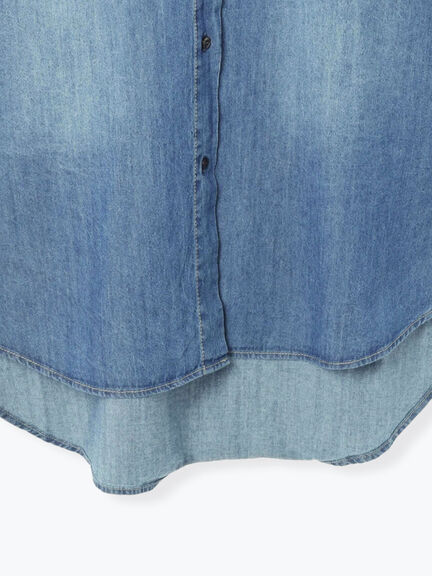 オーバーサイズチュニックシャツ(オフホワイト/ブルー/ネイビー)|Lugnoncure(ルノンキュール)通販